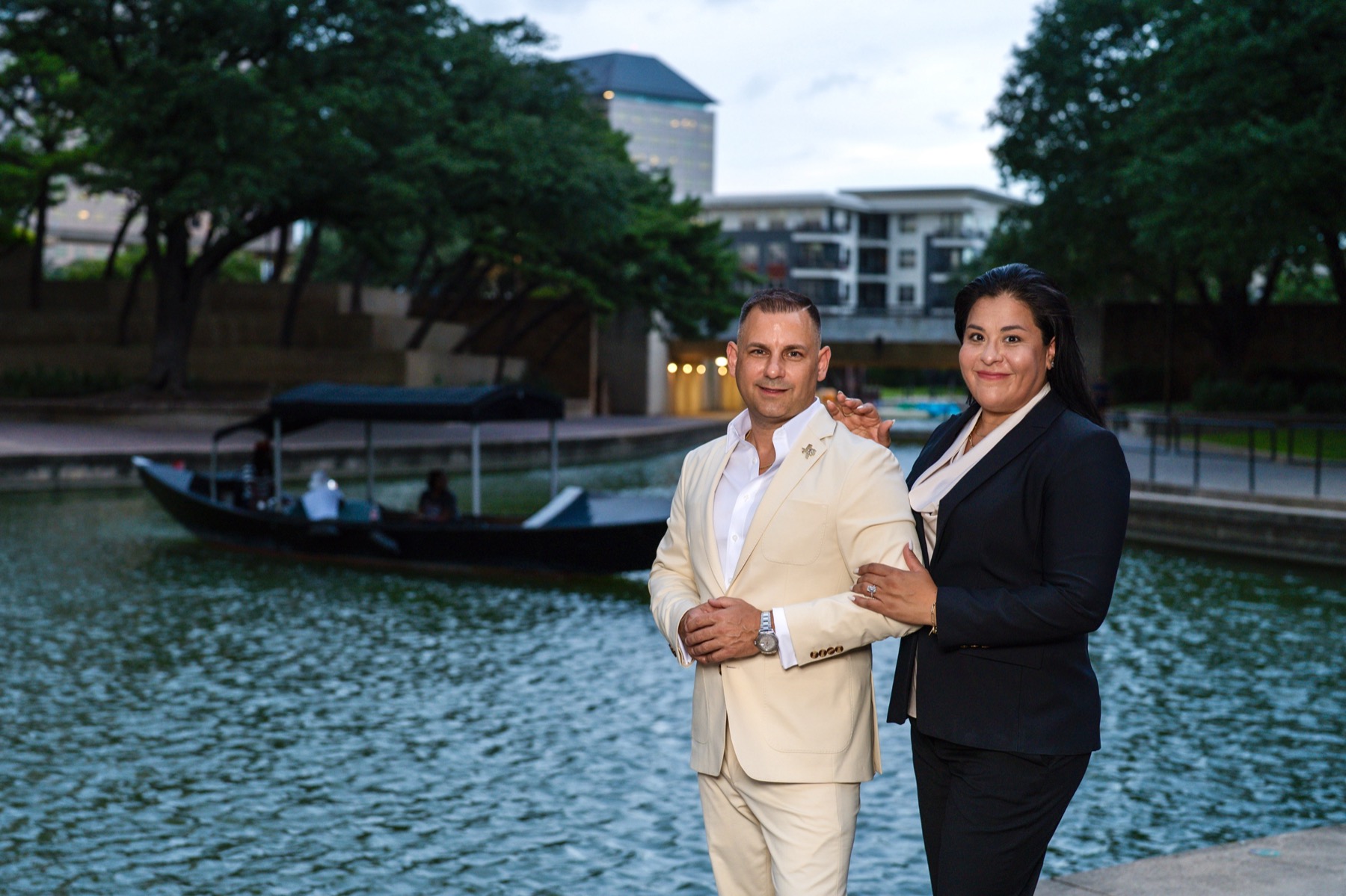 Ty and Carmen Williams by the canal